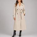 Women's Long Trench Coat – Casual, Office