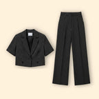 Women’s Two Piece Pinstripe Suit – Office, Casual Wear