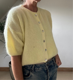 Short Sleeve Mohair Cardigan – Casual Wear, Layering