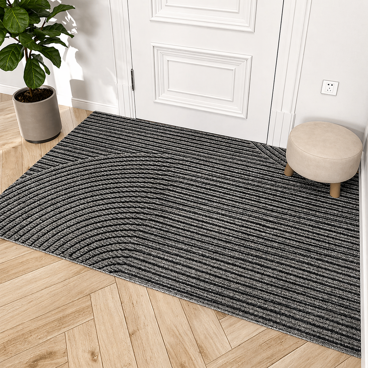Durable Non-Slip Door Mat | Modern Dirt-Resistant – Home Entrance, Outdoor Use