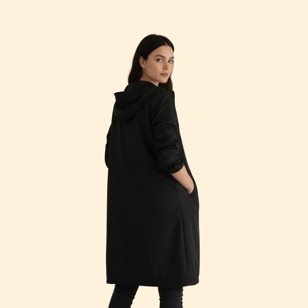 Gathered Hood Jacket – Casual Wear, Outdoor Activities