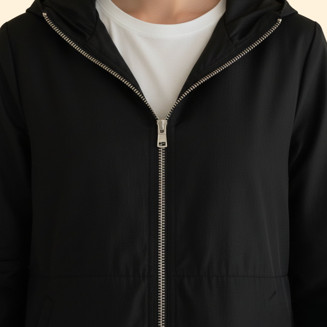 Gathered Hood Jacket – Casual Wear, Outdoor Activities