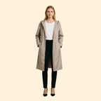Gathered Hood Jacket – Casual Wear, Outdoor Activities