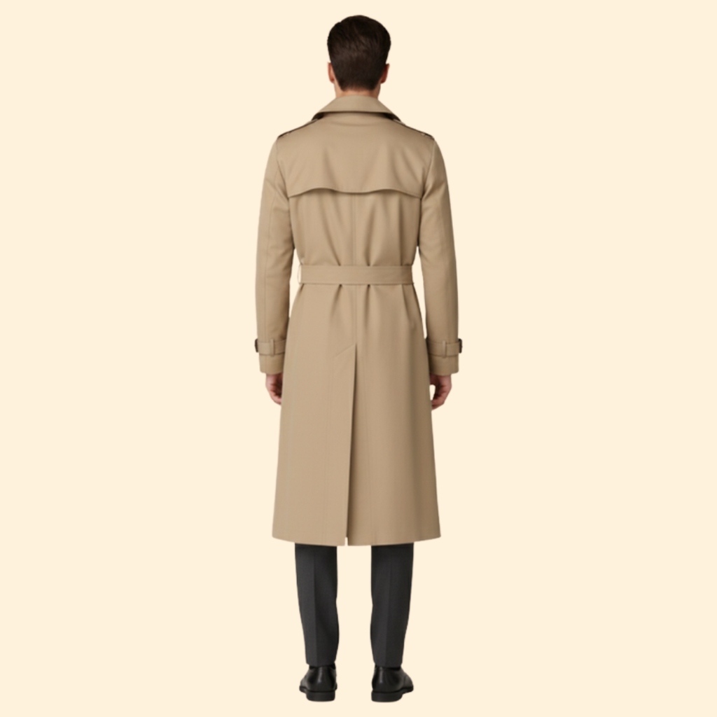Men's Classic Trench Coat – Stylish Outerwear, Perfect for Office and Casual Wear