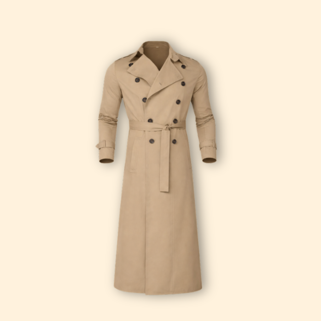 Men's Classic Trench Coat – Stylish Outerwear, Perfect for Office and Casual Wear