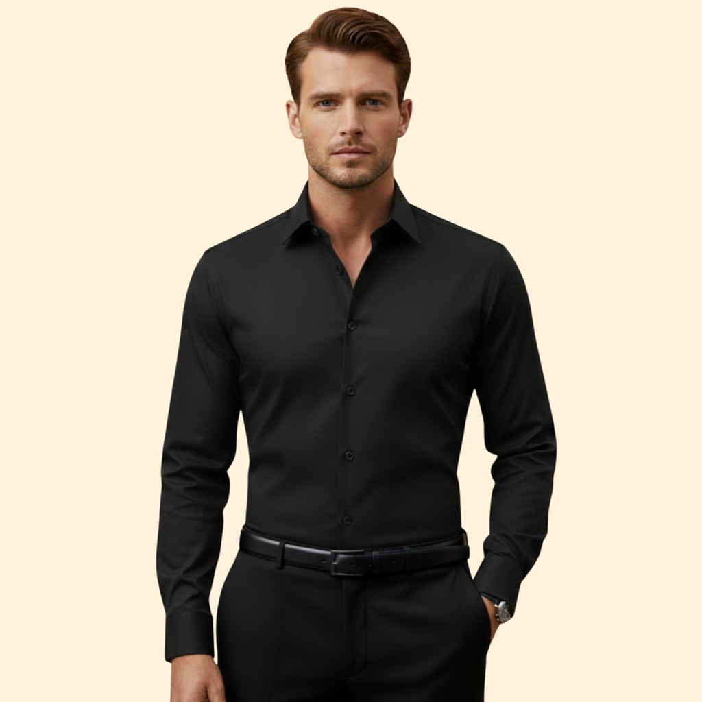 Men's Slim Fit Tailored Shirt – Office, Casual