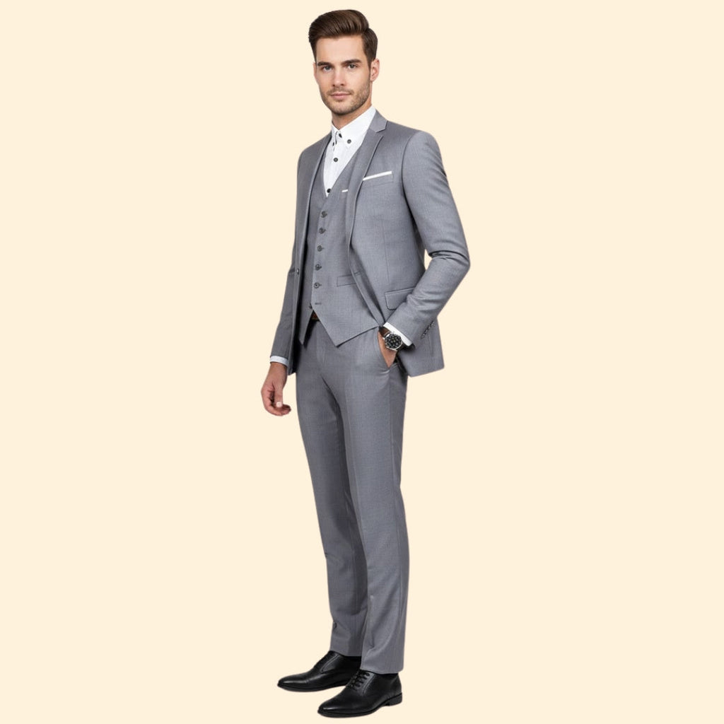 Men’s Suit Three-Piece Style – Office, Formal Events