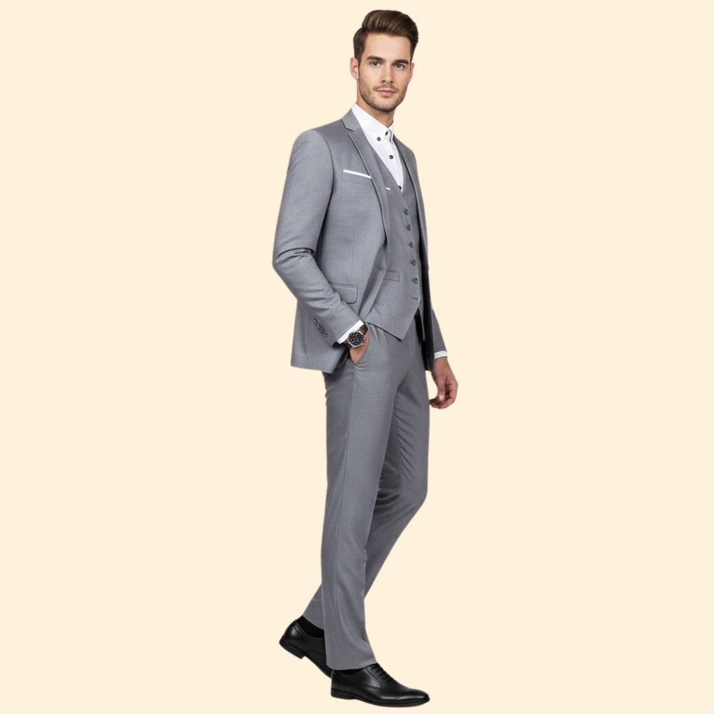Men’s Suit Three-Piece Style – Office, Formal Events