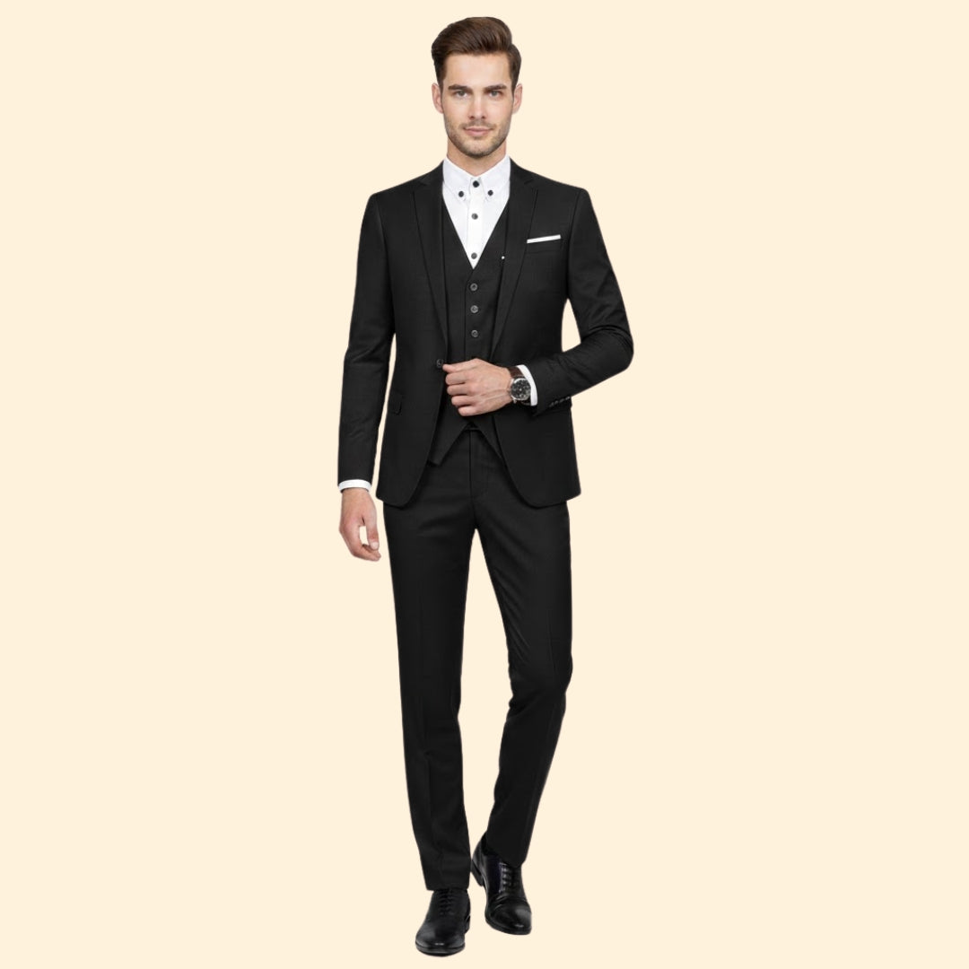 Men’s Suit Three-Piece Style – Office, Formal Events