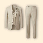 Men's Three-Piece Suit Elegance – Office, Formal Events