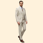 Men's Three-Piece Suit Elegance – Office, Formal Events