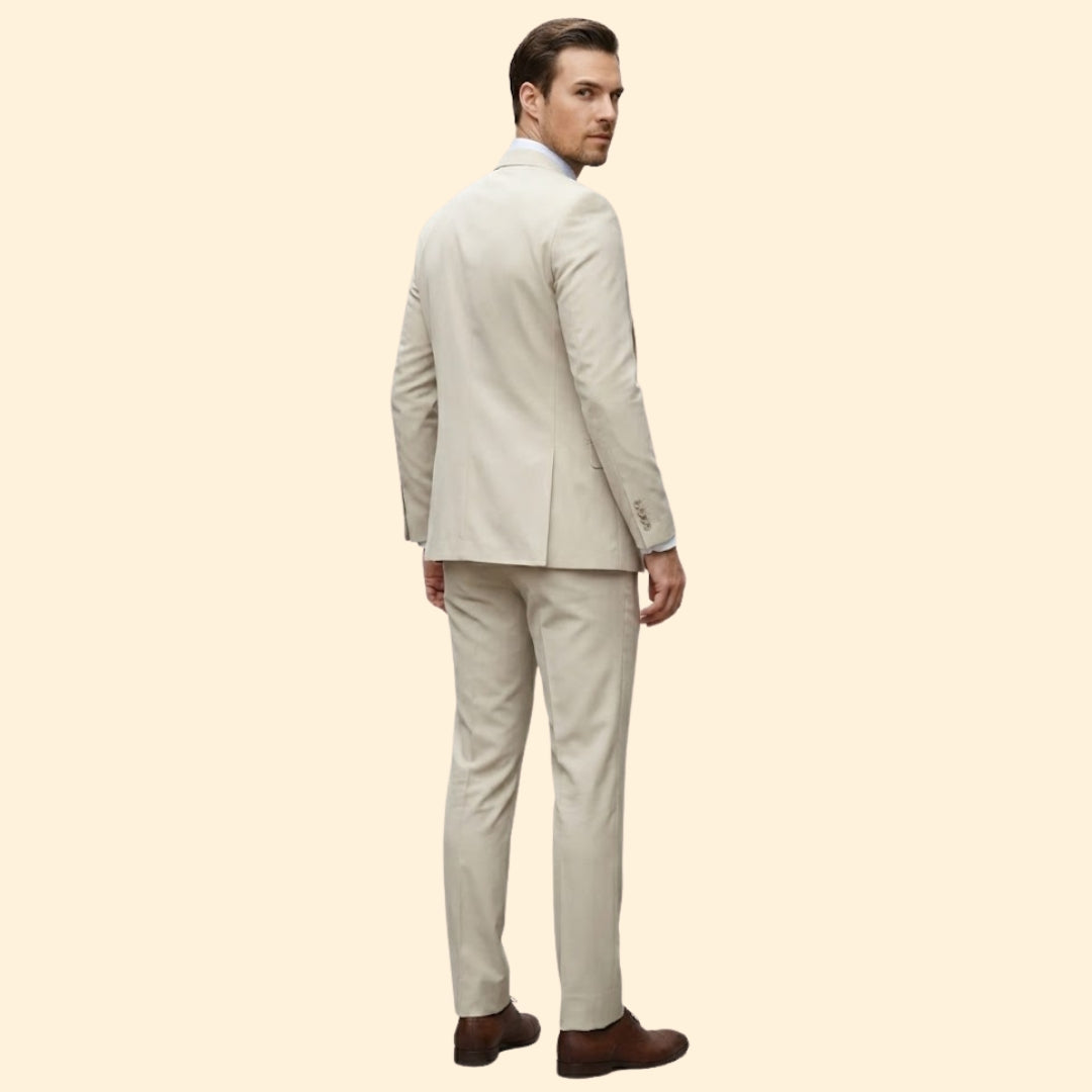 Men's Three-Piece Suit Elegance – Office, Formal Events