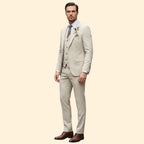 Men's Three-Piece Suit Elegance – Office, Formal Events