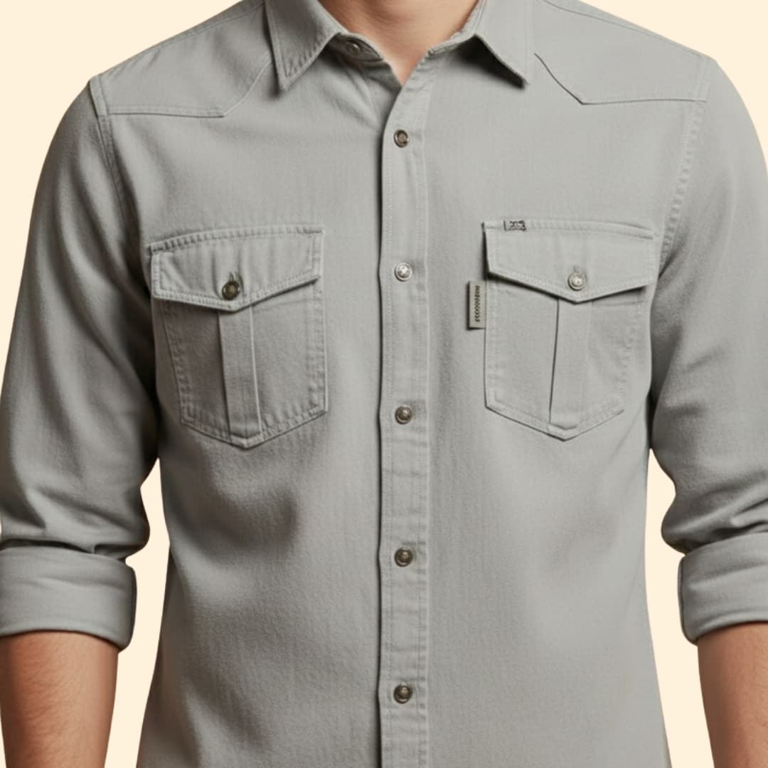 Men's Utility Button Shirt – Casual Wear, Everyday Style