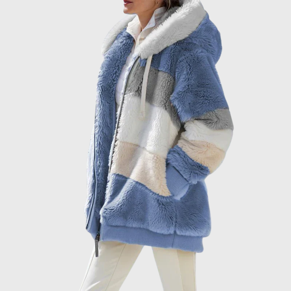 Giacca imbottita calda ed elegante multicolore – Abbigliamento casual, attività all'aperto