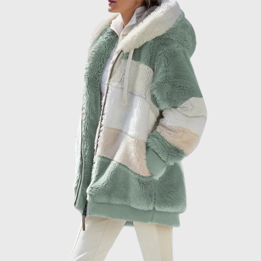 Giacca imbottita calda ed elegante multicolore – Abbigliamento casual, attività all'aperto
