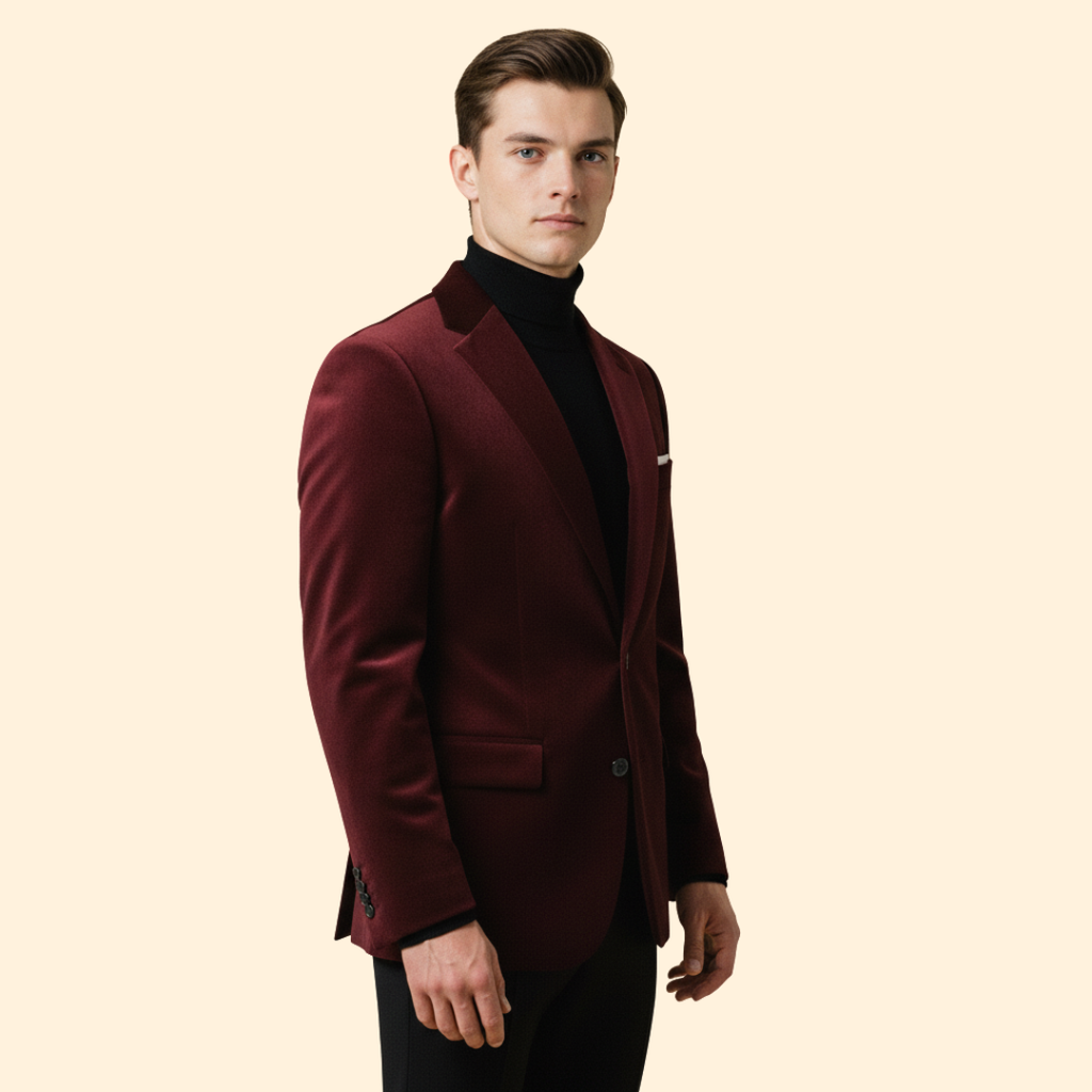 Abend Velvet Blazer – Elegant, Casual