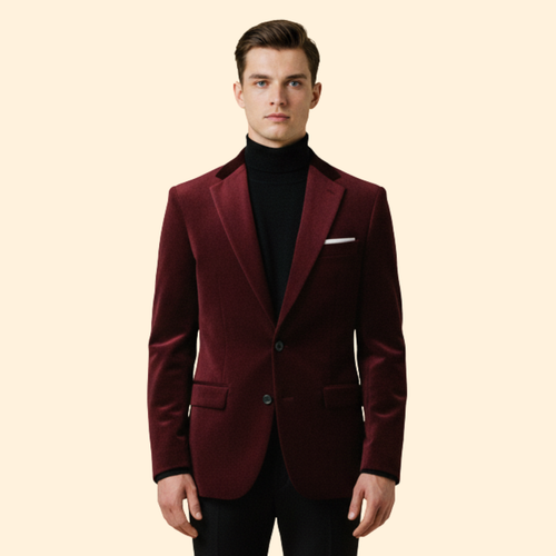Abend Velvet Blazer – Elegant, Casual