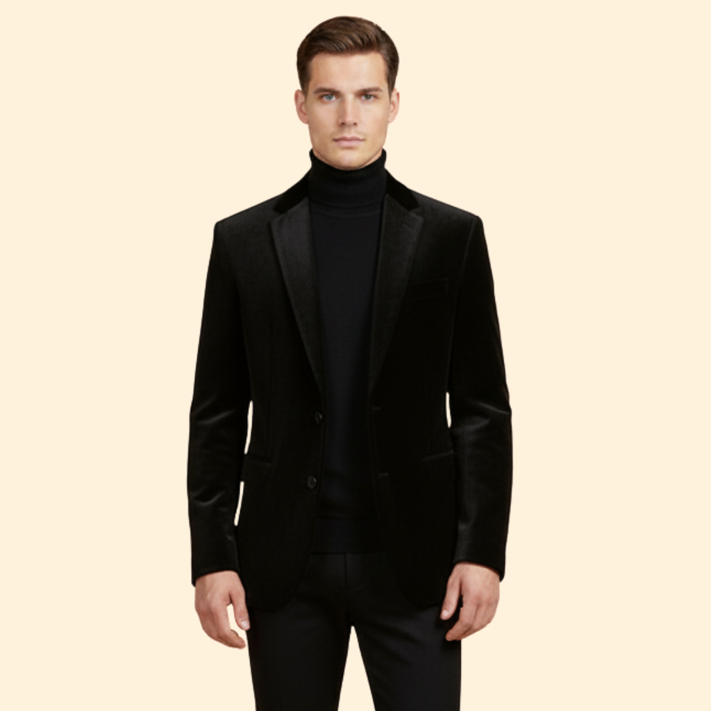 Abend Velvet Blazer – Elegant, Casual
