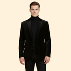 Abend Velvet Blazer – Elegant, Casual
