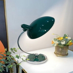 ScandiArc Table Lamp | Curved Metal Design – Home Office, Gift