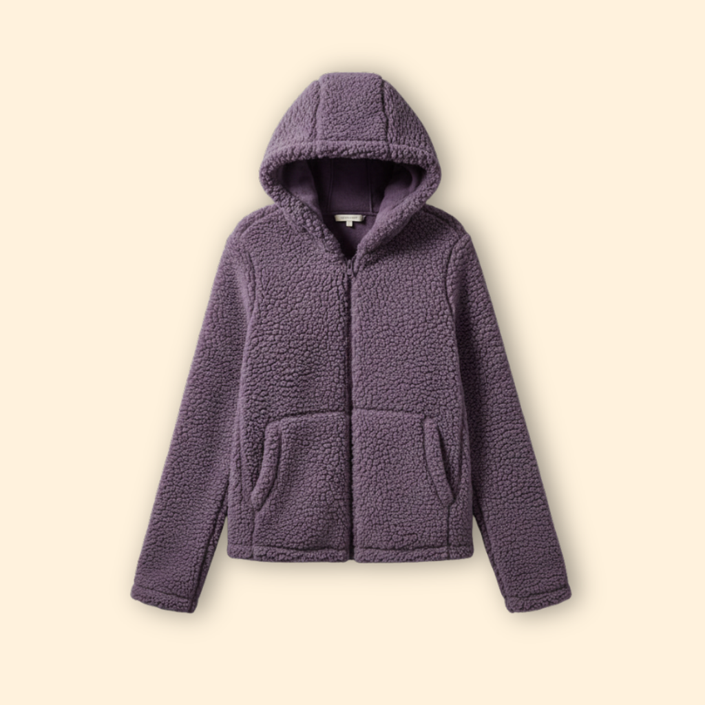 Hooded Teddy Jacket – Casual Wear, Cozy Layering