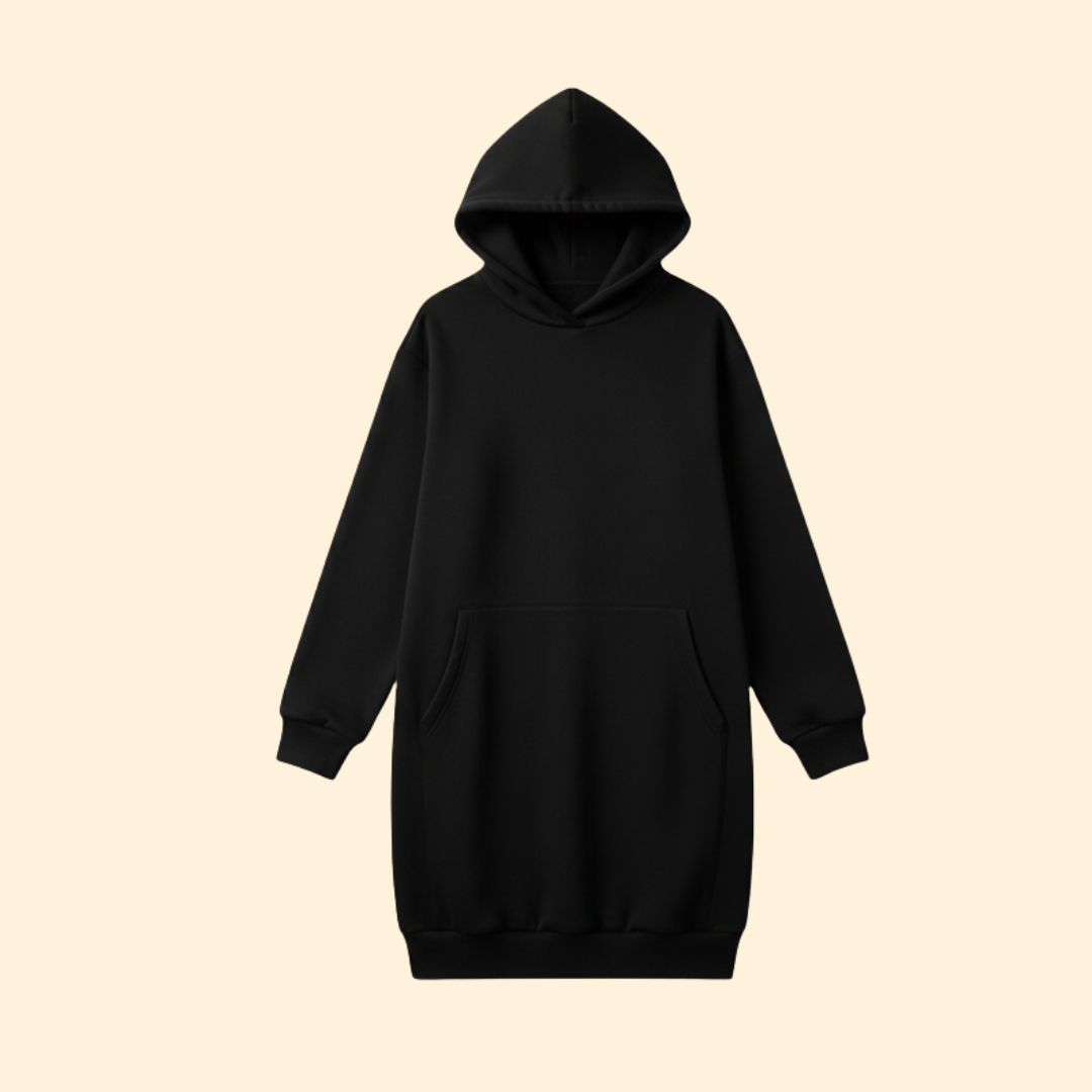 Cozy Hooded Dress for Women – Casual Wear, Everyday Comfort