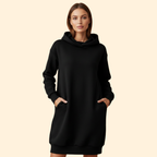 Cozy Hooded Dress for Women – Casual Wear, Everyday Comfort