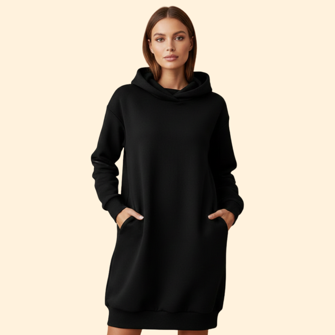Cozy Hooded Dress for Women – Casual Wear, Everyday Comfort