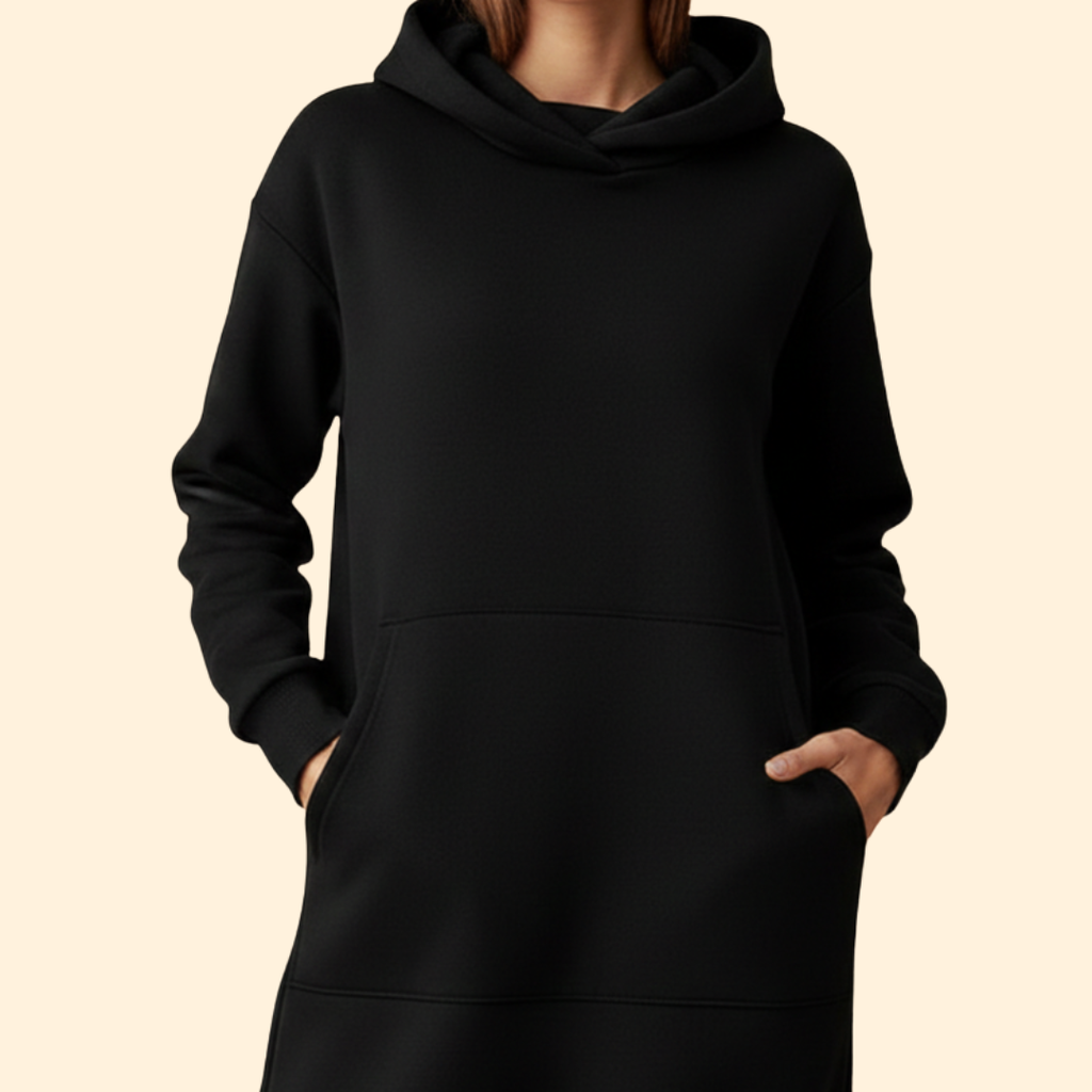 Cozy Hooded Dress for Women – Casual Wear, Everyday Comfort