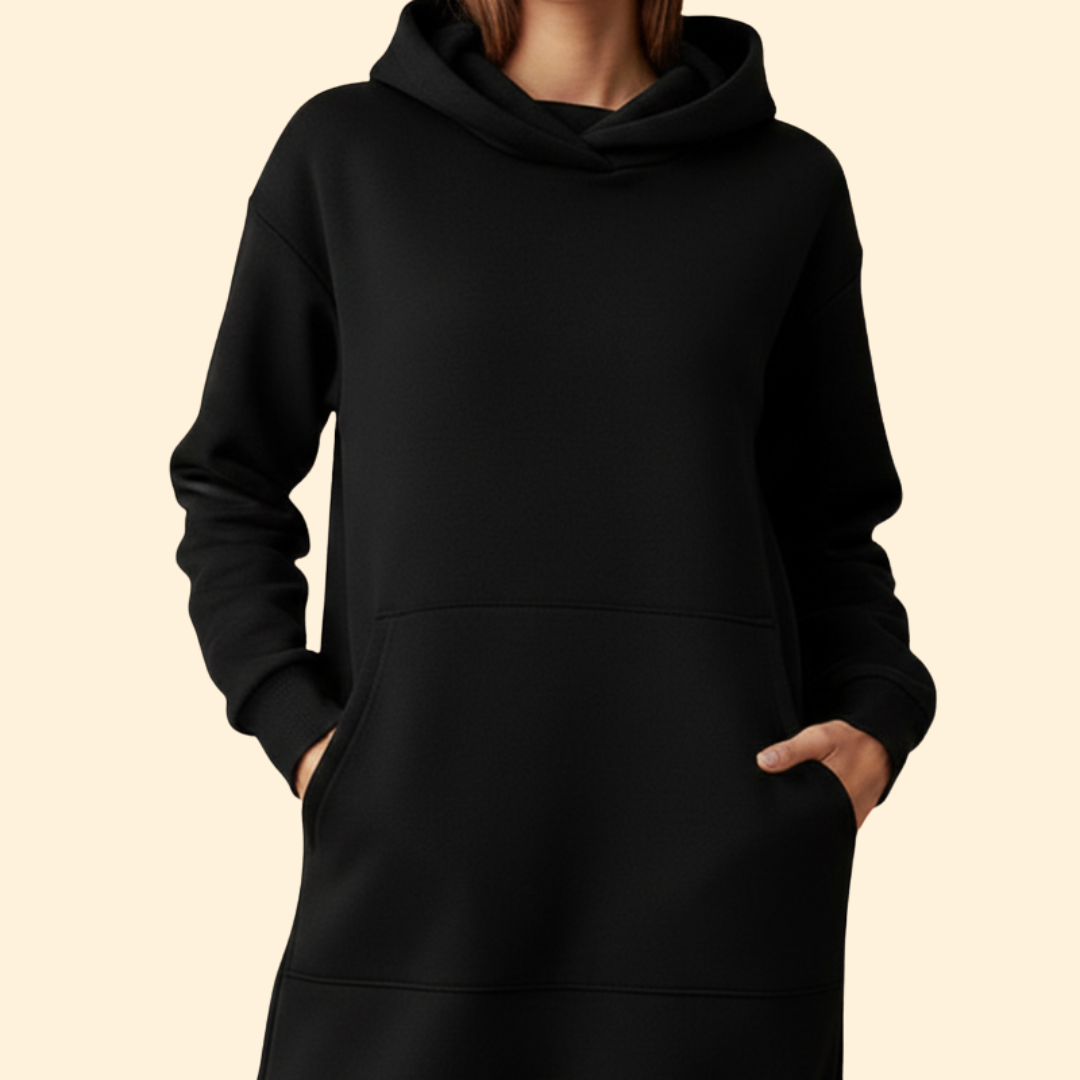 Cozy Hooded Dress for Women – Casual Wear, Everyday Comfort