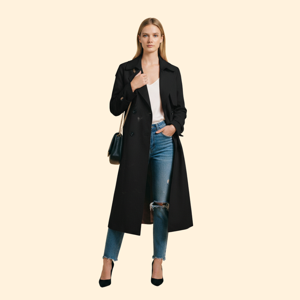 Women's Trench Style Jacket – Casual, Office