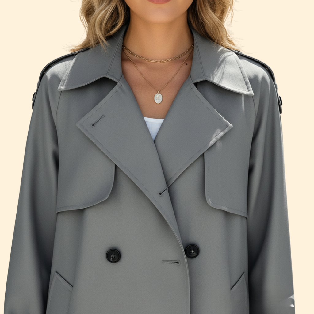 Women's Trench Style Jacket – Casual, Office