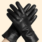 Women's Leather Stitch Gloves – Casual Wear, Winter Accessories