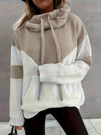 Felpa con cappuccio color-block – Abbigliamento casual, comfort quotidiano