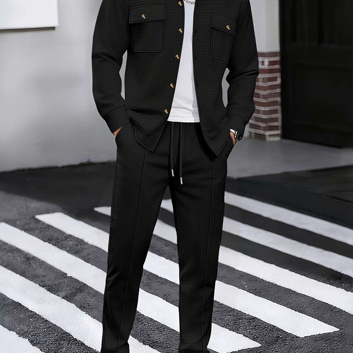 Completo casual a due pezzi – Abbigliamento quotidiano, stile rilassato