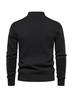 Maglione a collo alto con mezza zip – Abbigliamento casual, stile da ufficio
