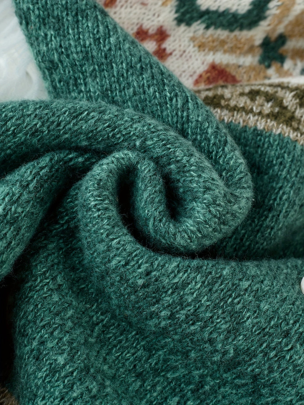 Cardigan con bottoni a fantasia – Abbigliamento casual, a strati