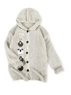 Cardigan con cappuccio accogliente – Abbigliamento casual, a strati