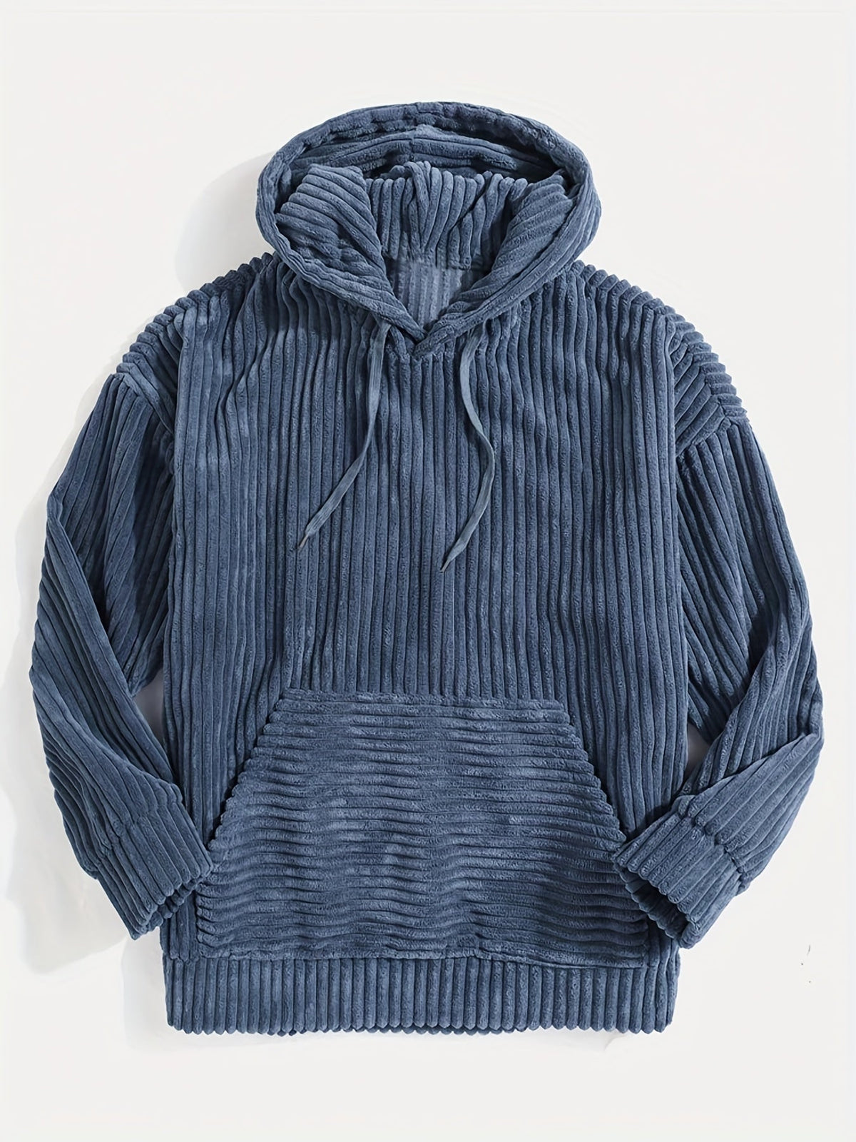 Felpa con cappuccio a coste – Abbigliamento casual, comfort quotidiano