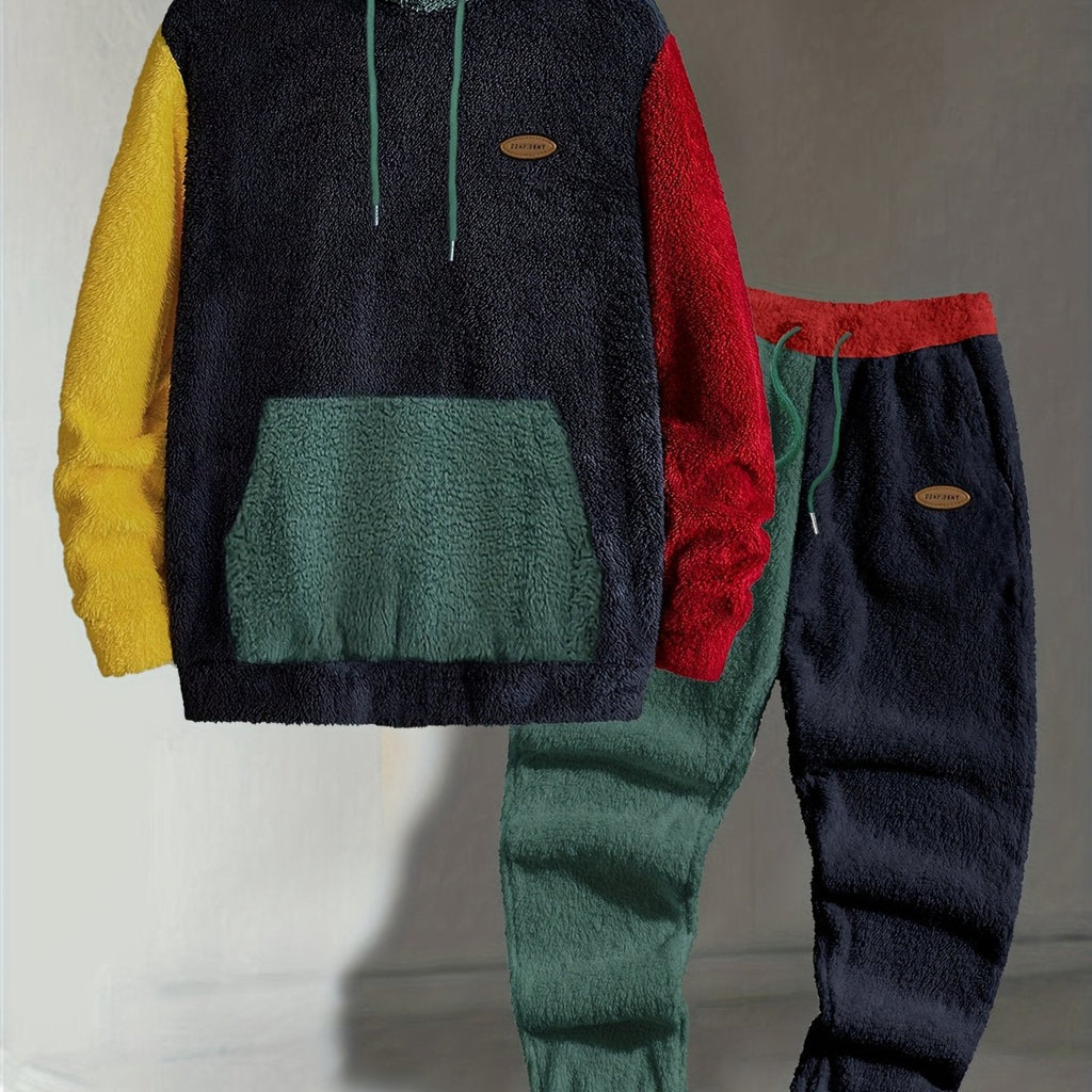 Set due pezzi color-block accogliente – Abbigliamento casual, stile confortevole