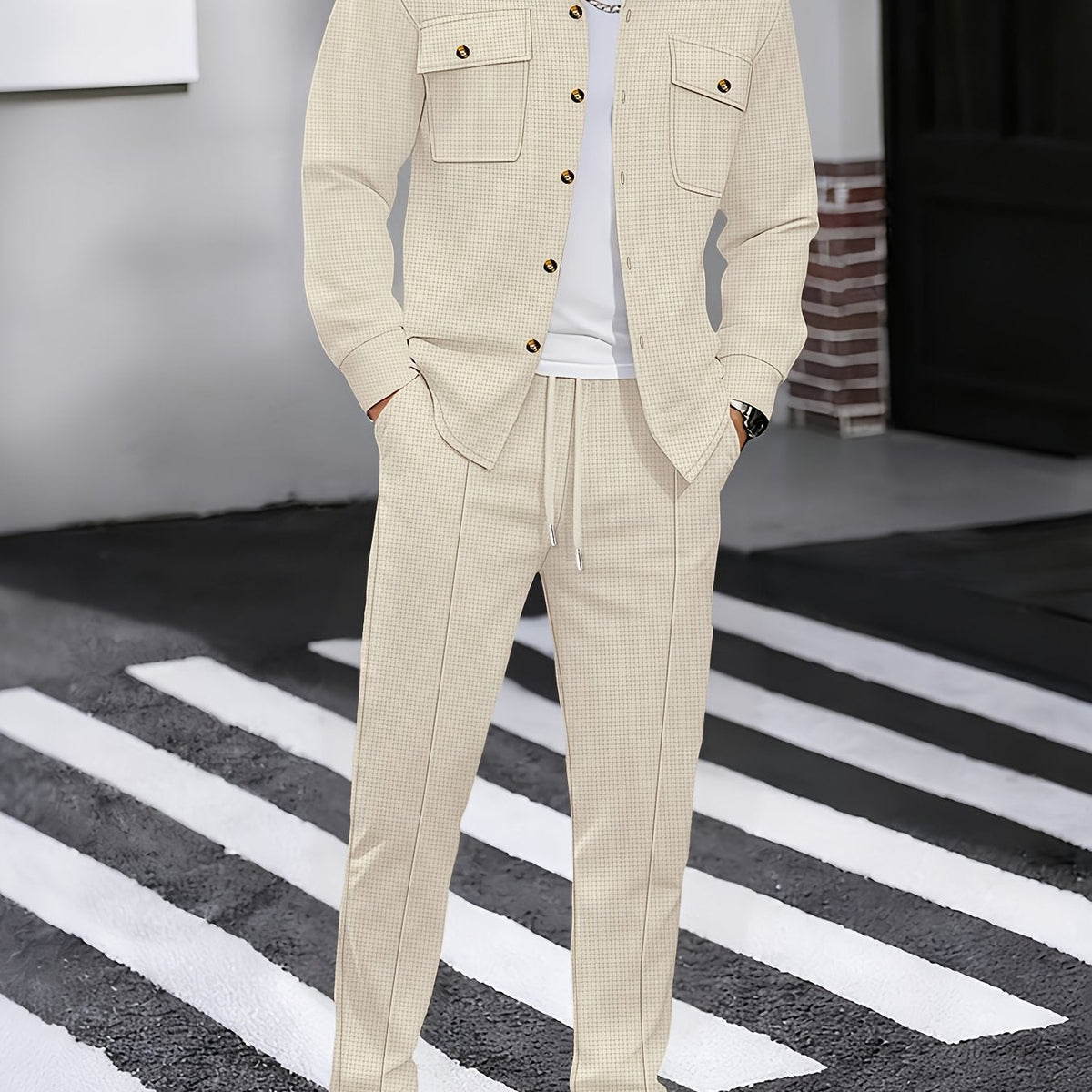 Completo casual a due pezzi – Abbigliamento quotidiano, stile rilassato