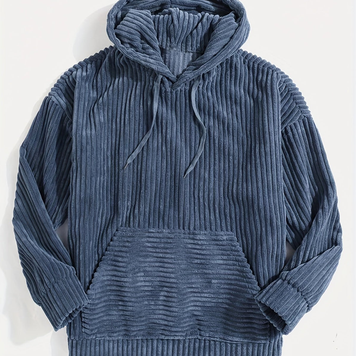 Felpa con cappuccio a coste – Abbigliamento casual, comfort quotidiano