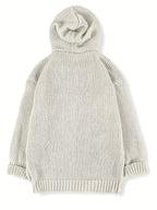 Cardigan con cappuccio accogliente – Abbigliamento casual, a strati