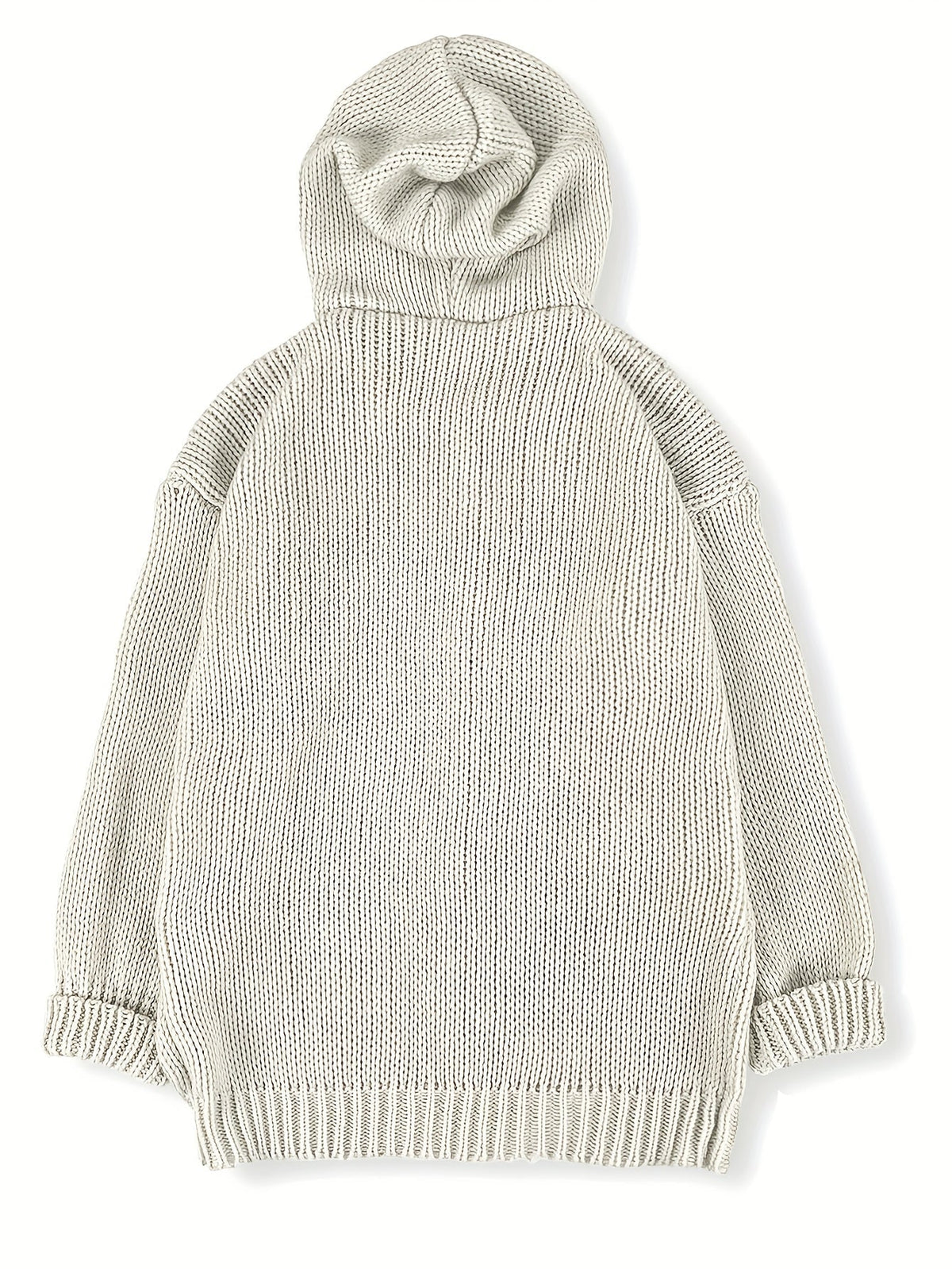 Cardigan con cappuccio accogliente – Abbigliamento casual, a strati