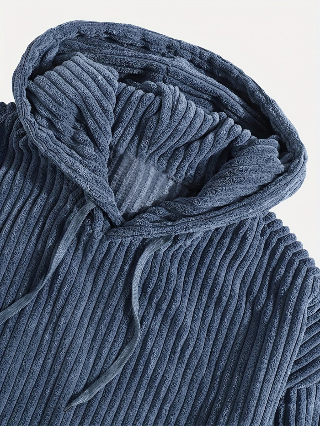 Felpa con cappuccio a coste – Abbigliamento casual, comfort quotidiano