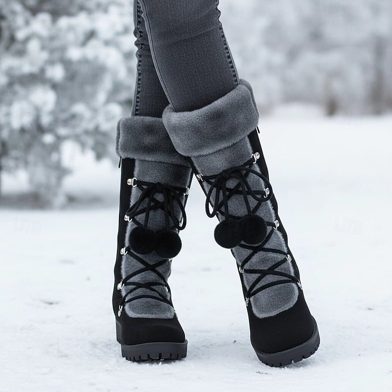Cozy Lace-Up Winter Boots for Women | Insulated Warmth and Comfort - Satinni