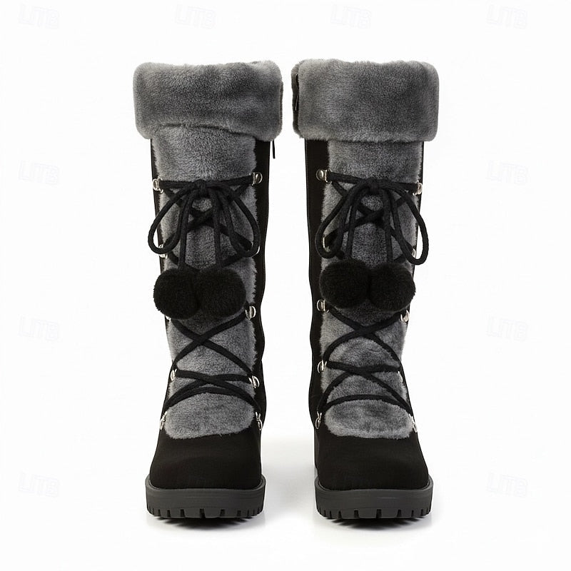 Cozy Lace-Up Winter Boots for Women | Insulated Warmth and Comfort - Satinni