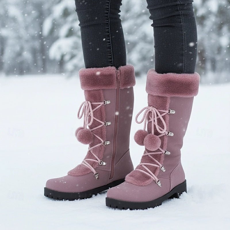 Cozy Lace-Up Winter Boots for Women | Insulated Warmth and Comfort - Satinni