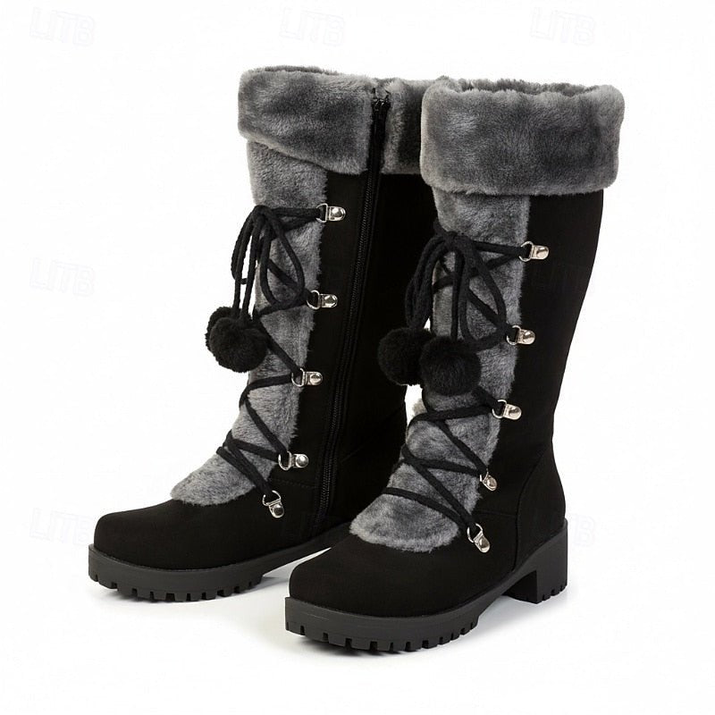 Cozy Lace-Up Winter Boots for Women | Insulated Warmth and Comfort - Satinni